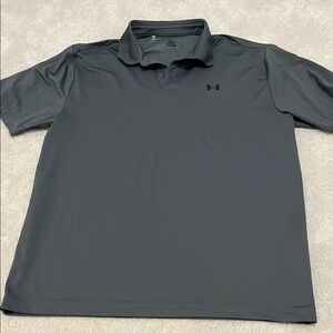 Under Armour Men's Gray Polo Shirt Large